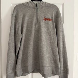 Syracuse Grey Nike Half-Zip Hoodie Sweater - L